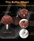 On The Go Roadside Tire Patch Kit With 24 Plugs In Sizes 1.42 1.81 And 2.36 In Includes Patch Roller Buffing Wheel