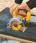 Wet Tile Saw For Masonry Projects With 4-3/8 Inch Diamond Blade, 10.8 Amp Motor, Lightweight 6.6 Lb Portable Design cutting stone