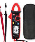 Digital Clamp Meter Auto Range True RMS 2000 Counts AC DC Amp Meter Multimeter with probes and carrying case.