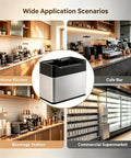 Slick Electric Coffee Knock Box With Quick Portafilter Cleaner For Tight Espresso Pucks in home kitchen, cafe bar, beverage station, and supermarket