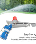 One Inch Aluminum Alloy Agriculture Irrigation Sprinkler Head Built Like A Tank For Rugged Outdoors Large Scale Farming And Heavy Duty Landscaping Rig With Adjustable Spray Angle with compact design.