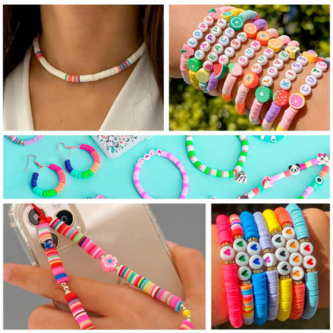 Fun DIY Bracelet Making Kit With 5000 Beads And Charms For Beginners And Kids 6 To 13 Includes Clay Beads Letters Numbers And Friendship Bracelet Accessories