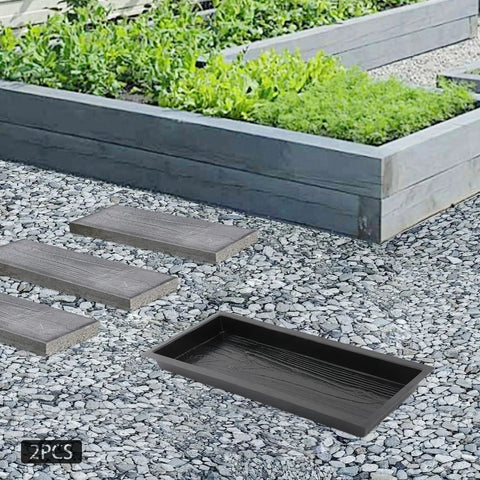 2 Pack Walk Path Maker Stone Mold Paving Paver Molds For Concrete Reusable Walkways For Patio Lawn Garden Easy To Use DIY