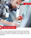 Person using Swiss Grip Starby Coin Driver With Red Handle, 45 mm Shaft, 100 mm Total Length, for bike repair.