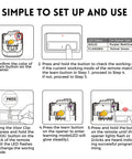 Instruction setup guide for Two Pack Universal Garage Door Opener Remote For LiftMaster And Craftsman Models 891LM 971LM