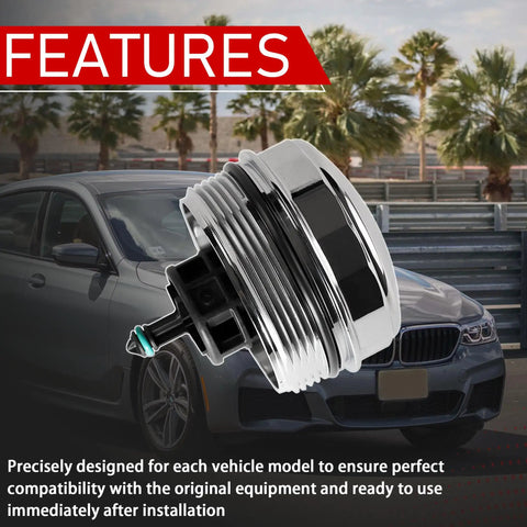 Premium Aluminum Oil Filter Housing Cap Upgrade Replacement For BMW Fits 2006 To 2018 1 Series 3 Series close-up view