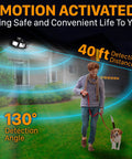 Outdoor Solar Security Lights 216 LED Flood Lights 2200 Lumens 6500K Daylight Ultra Wide 360 Degree Adjustable 3 Heads motion detection