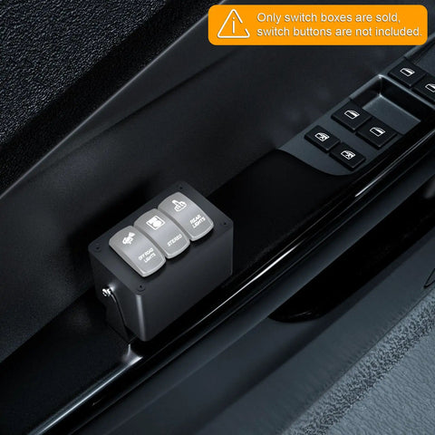 3 Gang Aluminum Rocker And Toggle Switch Box For Panels Rugged Mod Friendly Install On Vehicle Dash