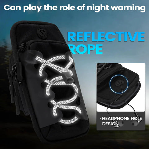 Frame Battery Bag For Electric Dirt Bikes And Ebikes Grab And Go Storage Pouch showcasing reflective rope and headphone hole