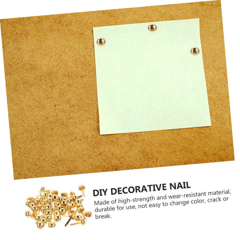 DIY Craft Fasteners Set 100 Piece Miniature Nails For Scrapbooking, Card Making, Jewelry Projects And Home Decor Hinges