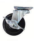 Heavy-Duty 3-Inch Polyurethane Caster Wheels, 110 Lbs Per Wheel with metal mounting plate for easy furniture modifications.