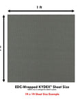 Ranger Green KYDEX Sheet With Pre Wrapped Cordura Fabric For DIY Holsters And Knife Sheaths Thermoform Material 12 By 12 By 0.080 Inches Ready To Roll Quick Build With Crisp Definition And Strong Retention. Image shows a 12x12 inch sheet with fabric texture.