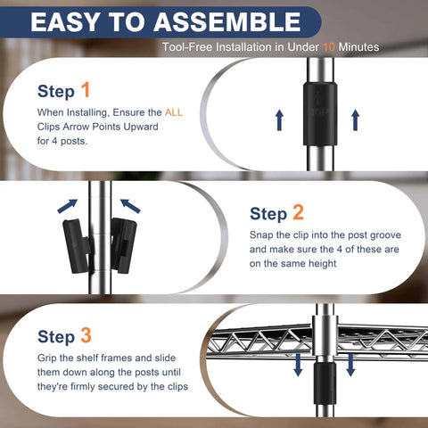 Assembly instructions for Two Tier Beefy Heavy Duty Wire Shelving Unit With Lockable Wheels 36 Inch Wide 18 Inch Deep 19.5 Inch High Height Adjustable Metal Storage Shelves Organizer For Living Room Garage Kitchen Office Laundry Pantry.