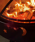 32 Inch 2 In 1 Outdoor Fire Pit Round Metal Firepit For Backyard Patio Garden Bonfires, Camping And BBQ, Includes Spark Screen, Poker, Grate