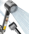 Ion Drops Filtered Shower Head With Handheld, High Pressure Five Spray Modes, Built In Filter Power Wash For Hard Water