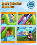 Shark Themed Inflatable Water Slide With Bounce House For Wet And Dry Play In The Backyard Epic Splash Time Playground Style