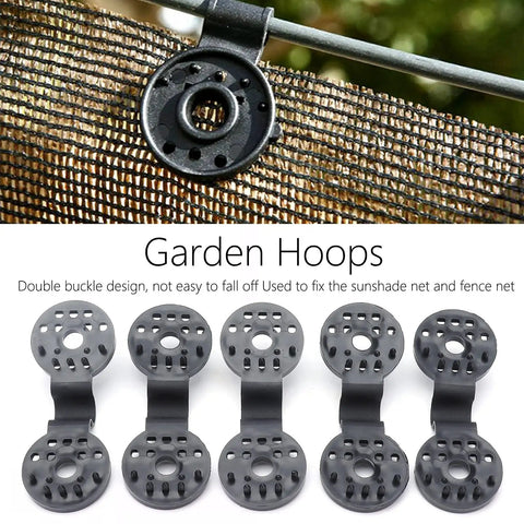 Shading Net Clips 20 Pcs Tough As Nails Durable Greenhouse Clamps Sunshade Fasteners with double buckle on net