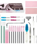 Go To 30 Piece Sewing Machine Cleaning Kit With Durable Storage Box Multi Brushes And Screwdriver Universal Maintenance Tools
