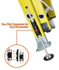 Adjustable Ladder Leveler Stabilizer Set 2 Pack For Extension Ladders Up To 650 Lbs Non Slip Silicone Feet Universal Fit
