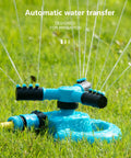 360 Degree Auto Rotating Garden Sprinkler For Lawn And Yard on grass with water spray, durable hydraulic drive system for plants