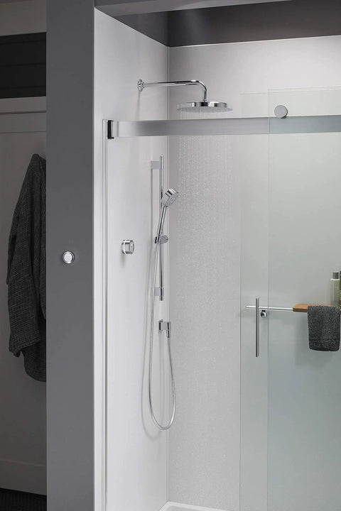 DTV Digital Valve Controls Polished Chrome Remote On Off Shower Switch For Two Outlet Digital Interface in shower