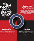Wheel Bearing Kit 25-1378 For Honda Replacement image featuring single double-sealed bearing with text on benefits.