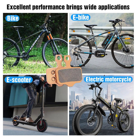 Four Pairs Sintered Metal Ebike Disc Brake Pads With Essential Tools Set Compatible With Popular SRAM Avid Elixir Models