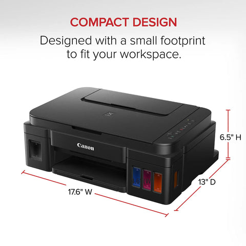 Wireless Supertank All In One Printer With Copier And Scanner Delivers Flawless Mobile Printing And Huge Refillable Ink Tanks, 17.6" W x 6.5" H.