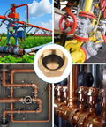 4 Pack Brass Plug Radiator Valve Caps One Half Inch Brass Blanking Nut Caps Plumbing Fittings with various valve setups
