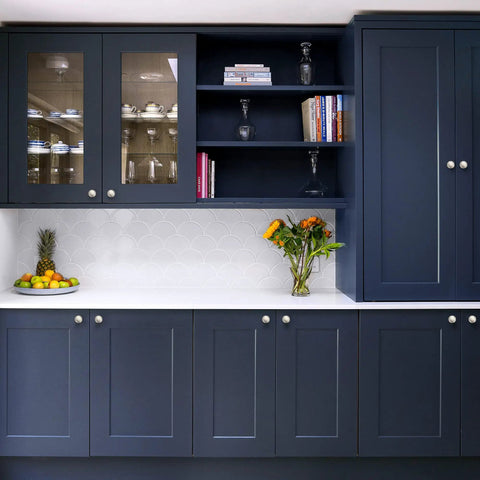 Blue kitchen cabinets with 30 Pack Brushed Nickel Round Zinc Cabinet Knobs For Kitchen Bathroom Closet And Dresser Cabinets Easy Install Durable Hardware To Refresh Your Home With A Modern Classic Look And Everyday Functionality No Fuss.