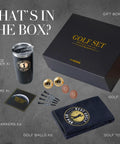 Uncle Golf Gift Bundle For The Golfer In Your Life Personalized Monogram And Gold Foil Detail Dope 20oz Matte Black Tumbler