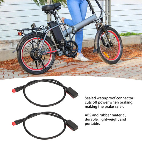 Electric Scooter Brake Sensor Cable For Controller And Cutoff Switch Durable Flexible Brake Sensor Wire Wide Voltage Range 12V To 72V Easy Install No Fuss High Compatibility For Electric Scooter Brakes