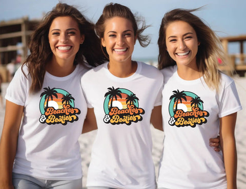 Women wearing Custom DTF Transfers Ready To Press For T Shirts And Hoodies Personalized Iron On Prints And Decals For Clothing