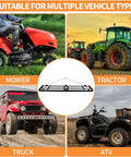 8 Ft Drag Harrow Driveway Grader With 16 Ft Heavy Duty Chain Tow Behind Lawn Rake for ATV, UTV, Tractor, Mower, Truck use
