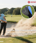 60 Degree Right Hand Golf Wedge Forged Full Face With CNC Milled Spin used by golfer in sand bunker on golf course