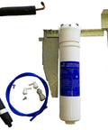 VersaFilter Kit For P8M And PG8AC Series Water Filters, showing components for reducing lead, chlorine, and odor, easy installation.