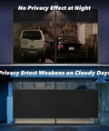 Magnetic Screen Door With Privacy Shield Hands Free Auto Close Snaps Shut Behind You For Total Privacy Black 196 By 86 Inches Easy Install Keeps Bugs Out And Home Fresh showing privacy effect variation.