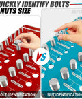 Go To 70 Size Nut And Bolt Thread Checker With 26 Standard 26 Metric And 18 Drill Gauges Bolt Size Finder Tool for bolt and nut size identification