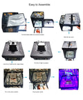 Step-by-step assembly of Large 3D Printer Resin Curing Station With UV Light And Solar Turntable Easy Assembly 8.27 By 8.67 By 10.24 Inch Enclosure
