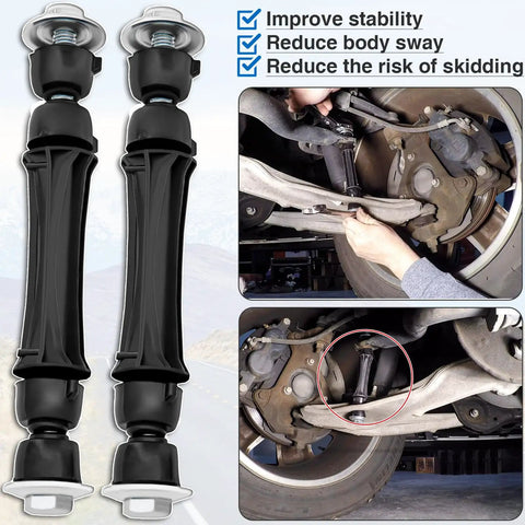 Beefed-Up Front Sway Bar Link Replacement for 2007-2016 Silverado 1500 Tahoe Escalade Yukon Sierra 1500 Yukon XL 1500 Durable Steel Ball Joints Easy Install Fits K700432 25918049 front view