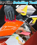 All In One Car Window Tint Kit With 55 Pcs Vinyl Wrap Tools For Window Film Installation, Squeegees, Scrapers, Knives in use