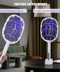 3 Pack Electric Fly Swatter Rackets For Home And Outdoor Use. High Voltage Bug Zapper with manual and purple light modes.