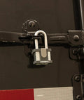 50mm Laminated Steel Padlock Set Keyed 2 Inch Shackle Boron Steel Body Built Tough Weatherproof Heavy Duty Locks on trailer door