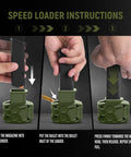 Plastic Magazine Speed Loader For 9mm And 40sw Quick And Pain Free Reload Reduces Hand Strain Instructions Graphic