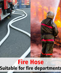 Heavy Duty Lay Flat Fire Hose 1.5 Inch By 100 Feet White Backwash And Discharge Hose With Brass NPSH NPT Connectors in use