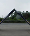 Heavy Duty All Metal Rubber Surface Dog Agility A Frame 9 Feet Long 42 Inches Wide Blue Surface With Yellow Contact Zones Foldable