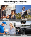4K Ultra HD Body Camera With Audio And Video Recording, 128GB Mini Wearable Cam with scenarios: meeting, hiking, working, driving