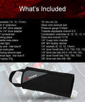 Compact 30 Piece Motorcycle Adventure Tool Kit with Pliers Wrenches Sockets Screwdrivers in Rugged CR-V Steel Tool Roll