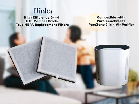 Go To Replacement Filter For PureZone PEAIRPLG Air Purifier With 3 In 1 H13 High Efficiency Filter Including Pre Filter And Activated Carbon