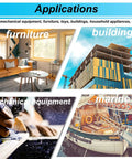 Applications for mechanical equipment, furniture, buildings, toys, household appliances including furniture, building, marine